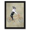 Boston Terrier On Bicycle by Coco De Paris Frame  - Americanflat